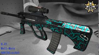 AUG Ricochet - Skin Wear Preview