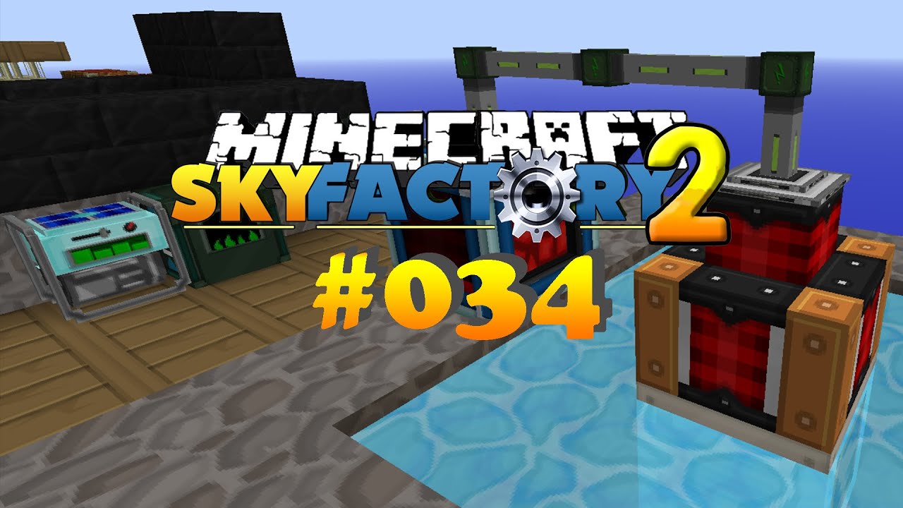 Let's Play Minecraft Sky Factory 2 #034 | Strom durch Dampfgeneratoren ...