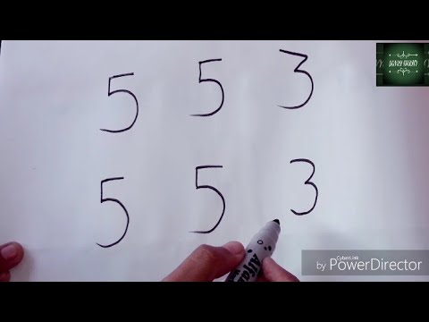 How To Draw Dog From 5553 Number Step By Step Very Easy Drawing Youtube