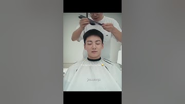 Jungkook let his hairdresser shave his hair 😭 #jungkook #bts #shorts