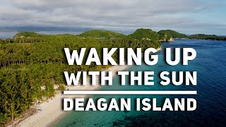Watching the Sun Rising in the Beautiful Beach of Deagan Island