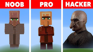 Minecraft Pixel art 💥 (Villager) NOOB VS PRO VS HACKER