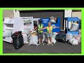 Recycling Cans with a Garbage Truck and a Recycle Truck