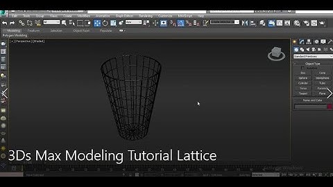 #3DDesigner 3ds max Lattice Modifier tutorial part 6 3D Max Modeling Tutorials in Hindi