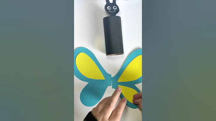Turn a Paper Roll into a Butterfly #shorts
