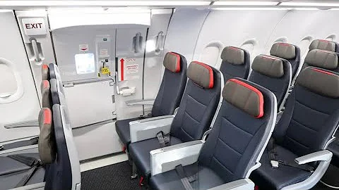 TRIP REPORT | NEW American Airlines A321C | exit row seats | take off and landing | No entertainment