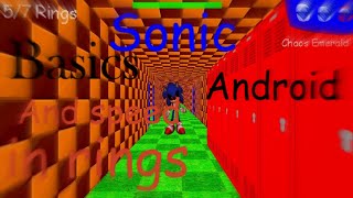 sonic basics in rings and speed android