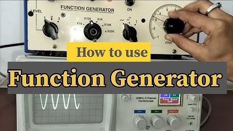 Function Generator. How to set Amplitude and Frequency of signal.