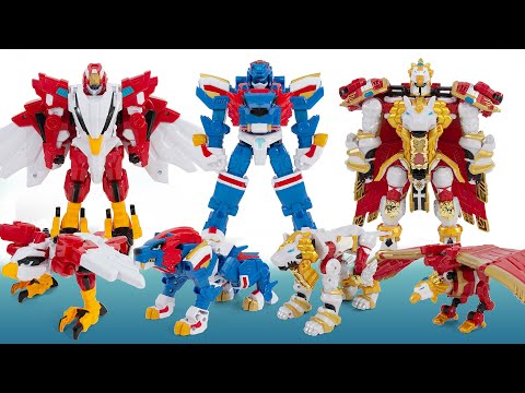 MiniForce AnimalTron Lion <strong>Hawk</strong> Super10 WingLion Beast Mecha Transformation