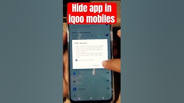 How to Hide App in IQOO z6 Lite 5g #shorts #iqooz6lite5g  #smartdevice