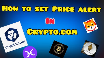 How to set Price Alerts in Crypto.com