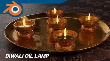 Diwali Oil Lamp - Blender 3D Tutorial