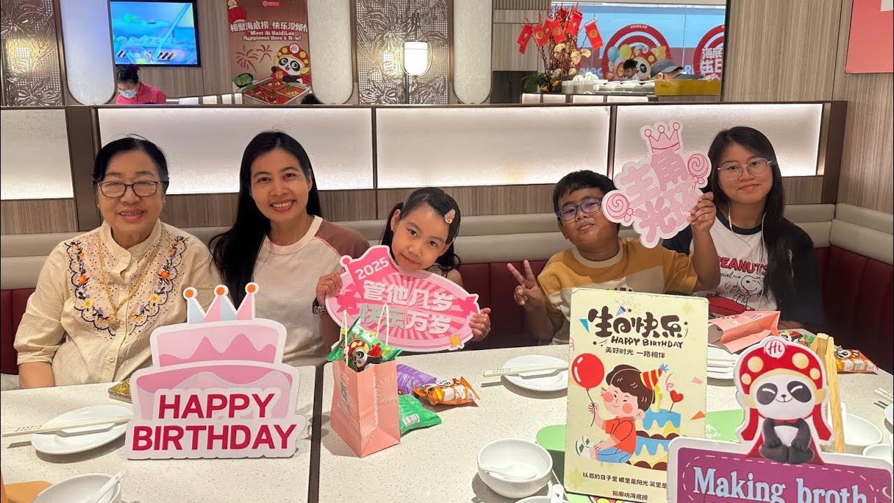 🎂🎉 Aunt T’ T’ Thant’s Birthday Celebration at Haidilao 🎁13 February 2026