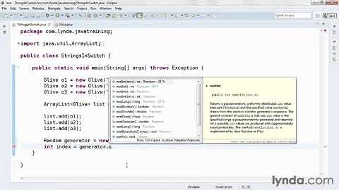 Java 7 :  Using Strings in Switch Statements