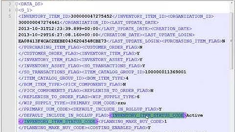 Oracle Fusion BI Publisher Excel Template