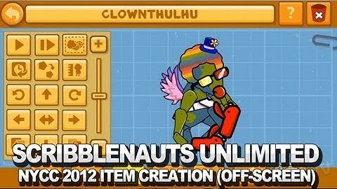 Scribblenauts Unlimited Item Creation (Off-Screen) - NYCC 2012