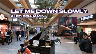 Let Me Down Slowly - Alec Benjamin - Piano in Public - Street Piano Performance by David Leon Resimi