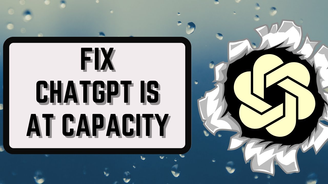 How To Fix ChatGPT is at Capacity Right Now - YouTube