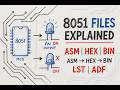 Understanding ASM, HEX, BIN, LST & ADF Files in 8051 microcontroller