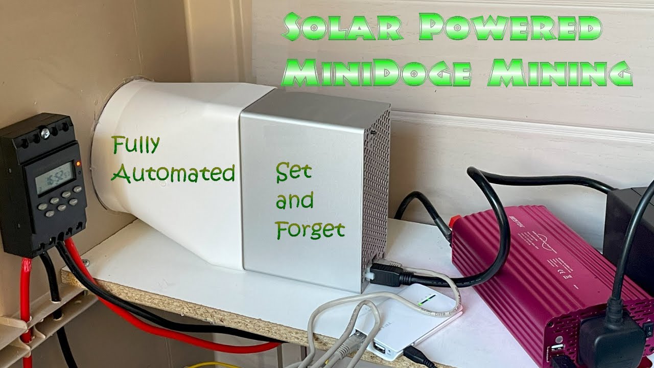 Fully automated Solar Powered Mini Doge Mining