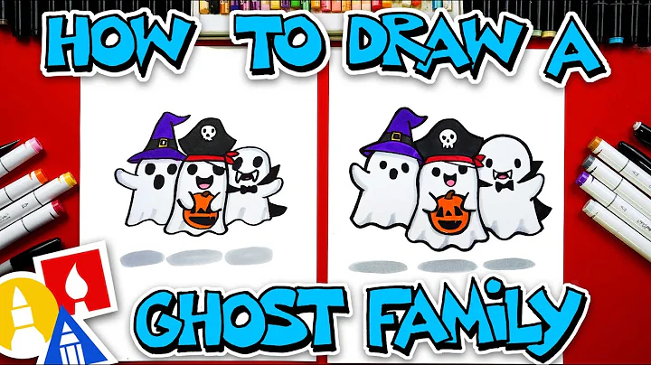 How To Draw A Funny Ghost Family