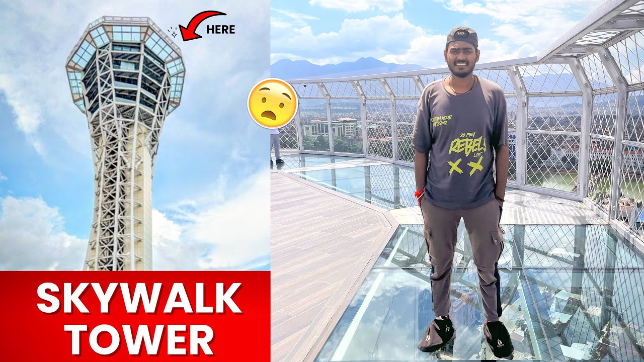 Walking the Sky Glass Bridge | Vibrant Markets✨ | Civil Mall | Day 1 in Nepal | Roshan Wander