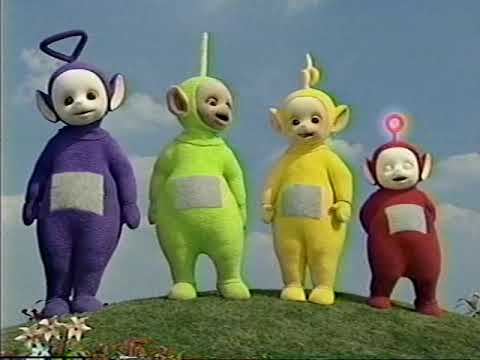 Teletubbies - Here Come The Teletubbies 1998 VHS (FULL VIDEO) True HQ (With Real TV Closed Captions)