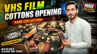 Rare VHS Movie Cassettes Found Huge VHS Collection Opening Vintage Tapes Unboxing
