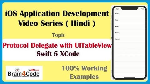 Update Table View with Protocol and Delegate in iOS with Swift 5 XCode | Hindi | Update Data Easily