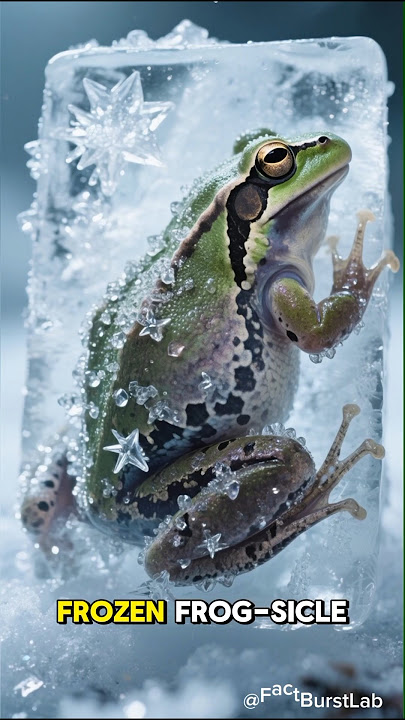 Frozen Frog Resurrection 🐸❄️ #didyouknow #facts #funfacts #animation #animals #randomfact