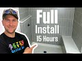 Get it Done in 15 Hours or LESS! DIY Incredible Shower Tile Installation WINNI.