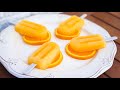 Como hacer polos de naranja | Paletas de hielo de frutas naturales