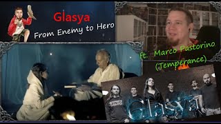 reaction | GLASYA - From Enemy to Hero |  featuring  Marco Pastorino (Temperance) | symphonic Metal