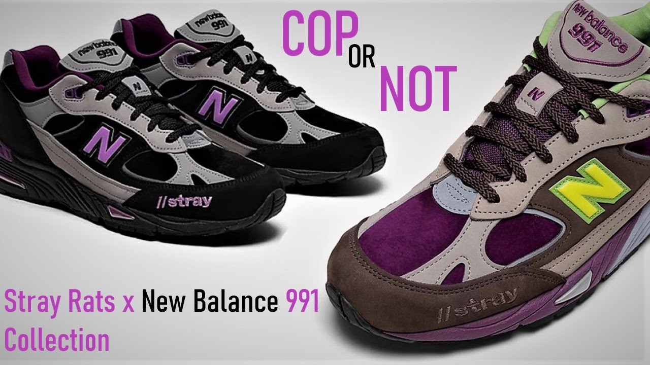 Stray Rats x New Balance 991 Black Grey 