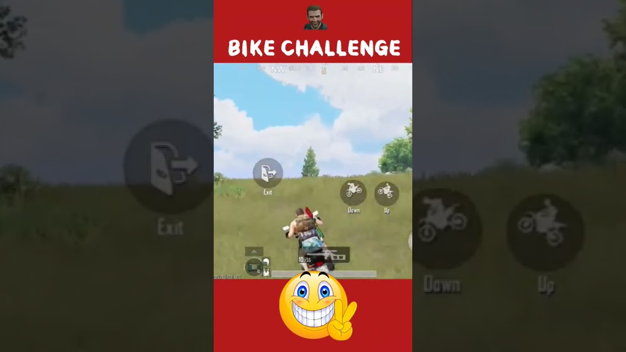STUNT BIKE CHALLENGE IN BGMI 😂 funny 