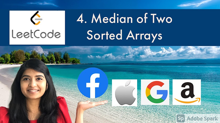 Median of Two Sorted Arrays leetcode