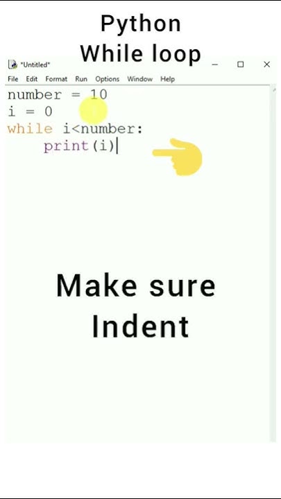 how to use while loop in Python idle #shorts #python - YouTube