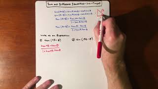 Sum and Difference Identities (Sin and Tan) - Find Exact Value Part 3