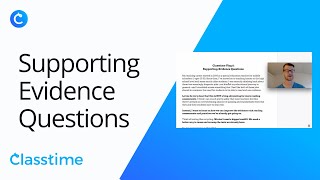 Supporting Evidence Questions with Classtime