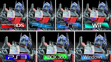 Transformers The Game (2007) DS vs PSP vs PS2 vs Wii vs PS3 vs XBOX 360 vs PC