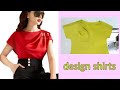 Cắt may Áo kiểu vai liền xếp ly thời trang cực dễ |design shirts |basic Sewing tuto tutorials |