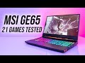 MSI GE65 9SE Gaming Laptop Benchmarks - 21 Games Tested!