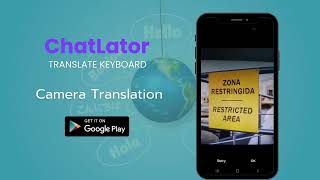 Instant Camera Translator | Chatlator App Demo screenshot 1