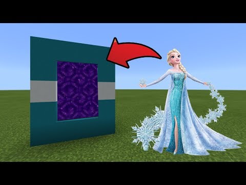 MCPE : How To Make a Portal to the Elsa Dimension