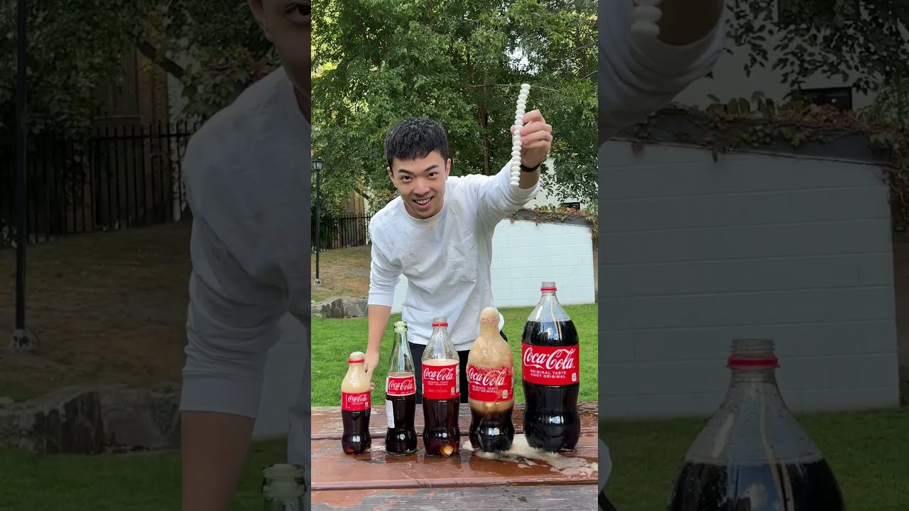 Giant Coke Vs Mentos Explosion 