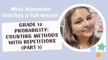 Grade 12 Probability: Counting methods with REPETITIONS (Part 1)