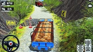 Uphill Mountain Offroad Truck Driving - Cargo Transporter Simulator 3D - Android Gameplay#truck screenshot 5