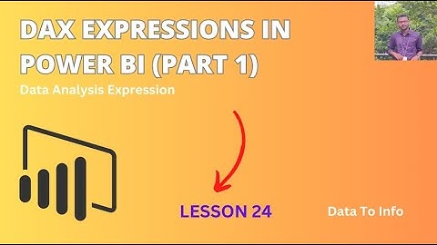 Power BI DAX Functions (Data Analysis Expression) (PART 1) | Bole Tho Power BI #dax #powerbi