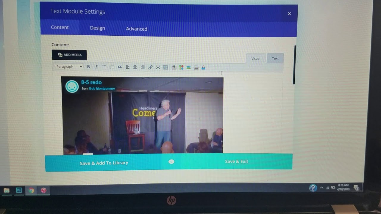 Changing Video Link in Divi Builder Text Module