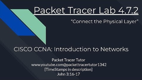 Packet Tracer Lab 4.7.2 Tutorial - Cisco Intro to Networks